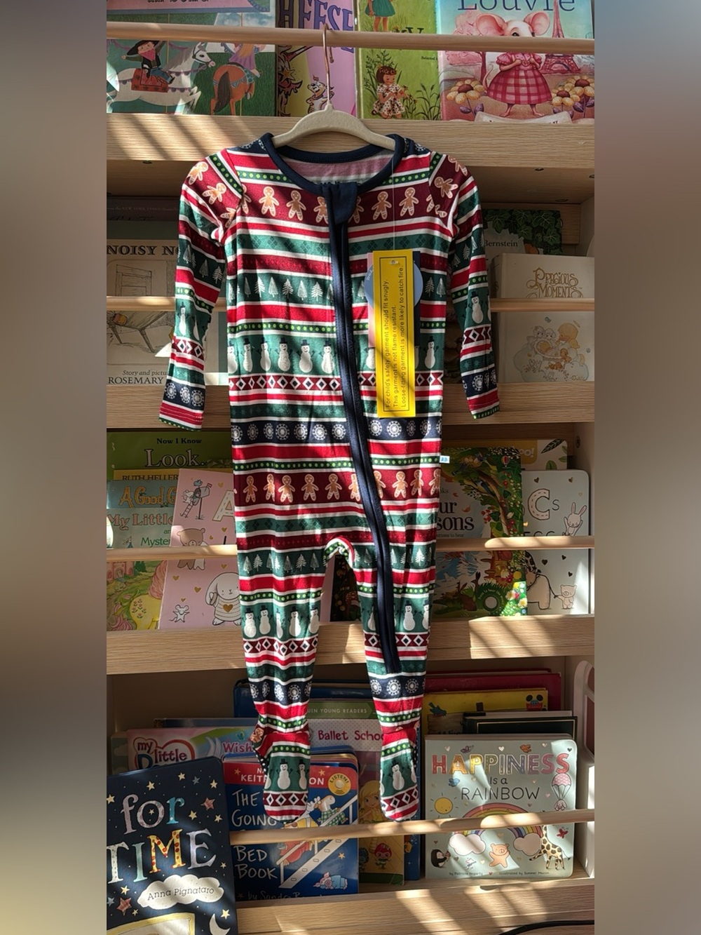 Ruggedbutts Holiday Footed One-Piece Pajamas - Red & Green, 6-12 months, NWT
